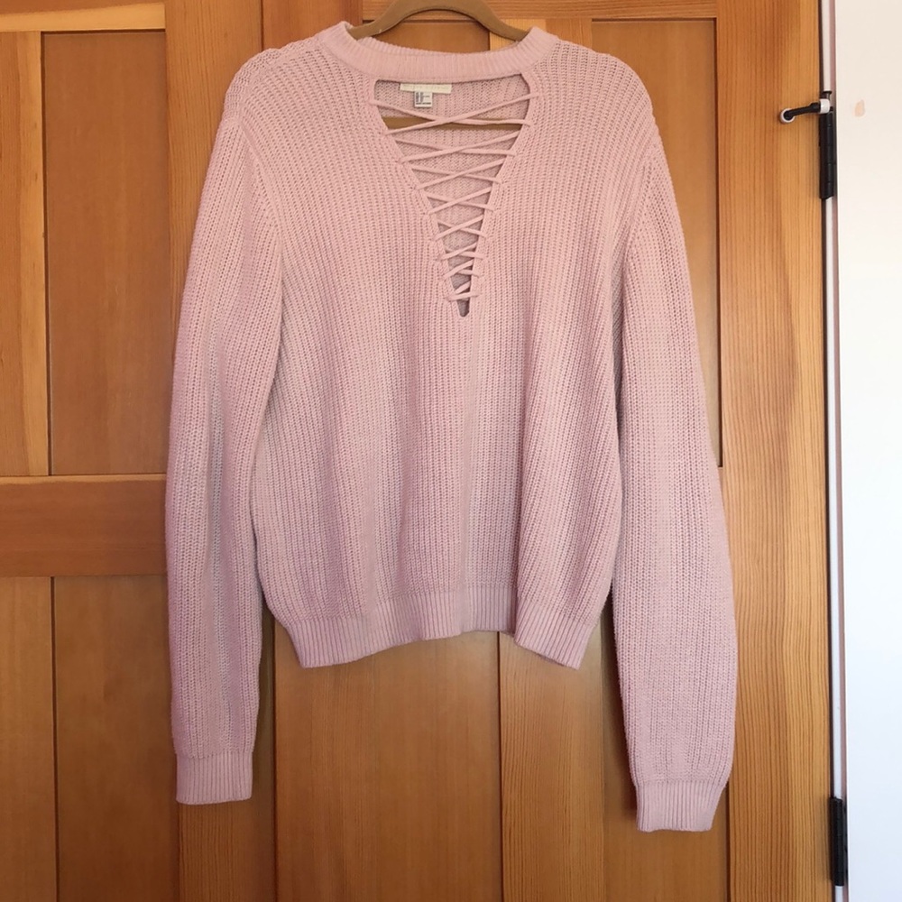 Cable knit sweater